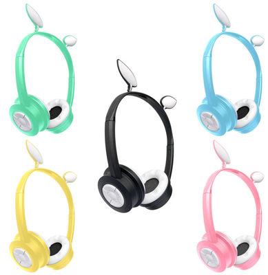 Nuevas auriculares de la cancelación del ruido del LED Bluetooth Cat Ear Wireless Headsets Foldable con el Mic