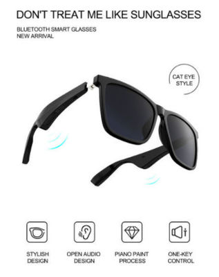 lentes de la música de Bluetooth de los vidrios del mejor vendedor TWS del aonike con gafas elegantes audios inalámbricas del Presidente